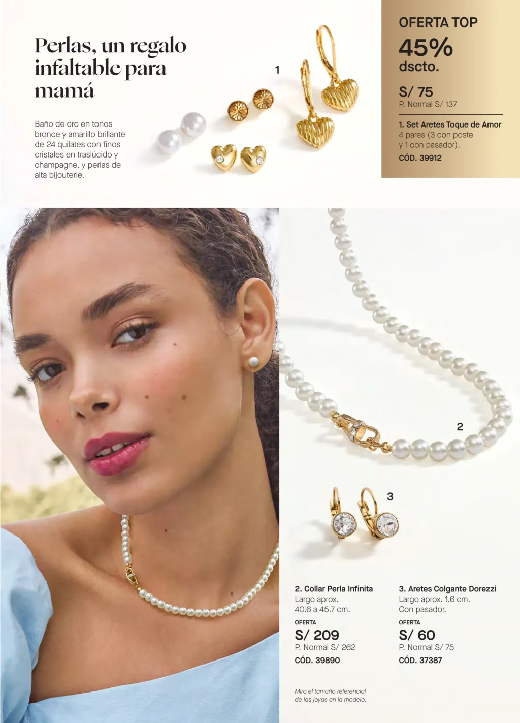 Set Aretes Toque de Amor